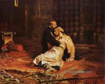 Iwan der Schreckliche und sein Sohn russischen Realismus Repin Ölgemälde